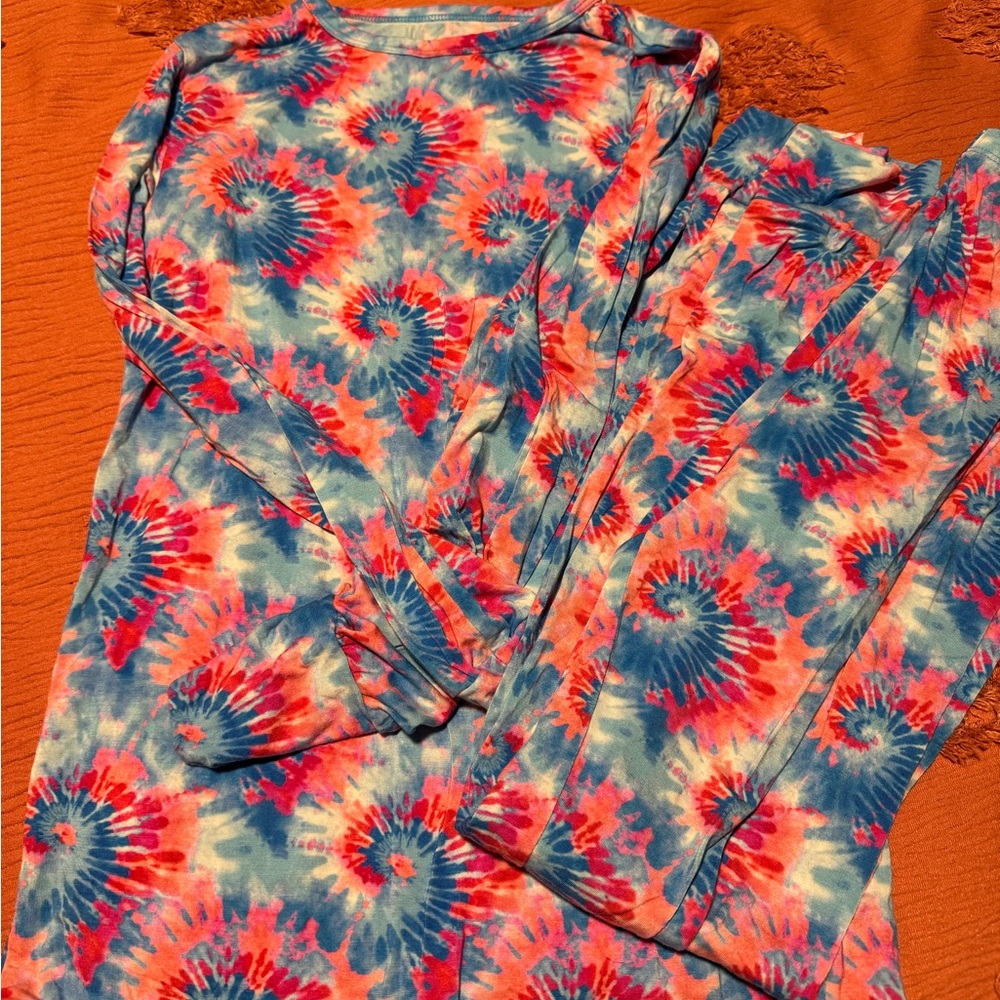 Colorful Tie-Dye Pajama Set